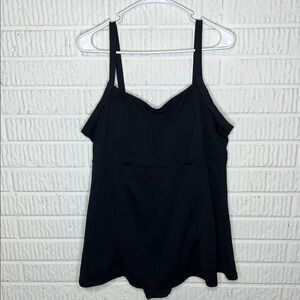 Liz Claiborne Black Full Piece Swimsuit